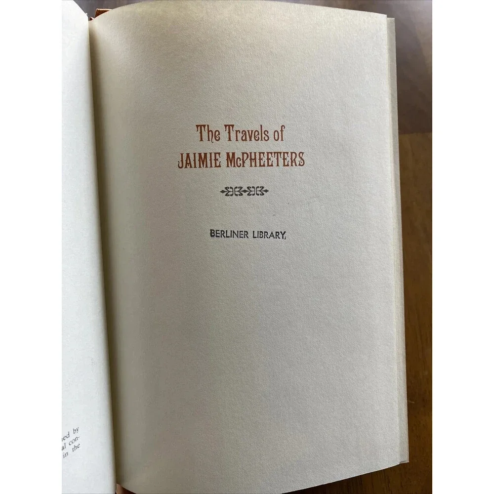 The Travels Of Jaimie McPheeters By Taylor 1979 Leather Bound Franklin Mint